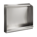 Edelstahl bodenstehende Urinalrinne mit Rückwand ohne Elektroniksteuerung, 600 mm