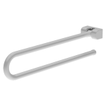 Stahl-Haltegriff, klappbar, Länge 800 mm, weiß Farbe - Komaxit