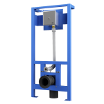 WC - Spülsteuerung für Druckwasser SLW 01P, piezogesteuert und vorinstalliert am Montagerahmen SLR 03, 24 V DC