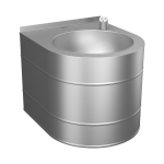 Edelstahl – Automatik - Trinkbrunnen, wandhängend, 24 V DC