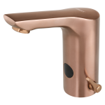 Auftischarmatur mit Kalt-/Warm-Mischer ohne Eckventil, ROSE GOLD MATT, 24 V DC