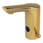 Auftischarmatur mit Kalt-/Warm-Mischer ohne Eckventil, GOLD, 24 V DC