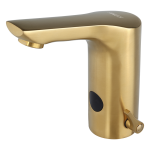 Auftischarmatur mit Kalt-/Warm-Mischer ohne Eckventil, GOLD MATT, 24 V DC