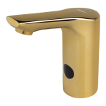 Auftischarmatur für Kalt und Warmwasser, GOLD, 24 V DC