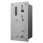 Eingebaut Münzen- und Jeton Zeitsteuereinheit für Türöffnung mit GSM-Modul, Euro-Schlüssel, 24V DC