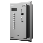 Münz und Zeitsteuerung für zwei bis acht einphasige Geräte 230 V, von den Nutzern gewählt, 24 V DC, für Wandeinbau