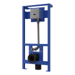 WC - Spülsteuerung für Druckwasser SLW 01NKB vorinstalliert am Montagerahmen SLR 03, 6 V