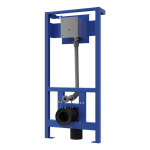 WC - Spülsteuerung für Druckwasser SLW 01PA, piezogesteuert und vorinstalliert am Montagerahmen SLR 03, 24 V DC