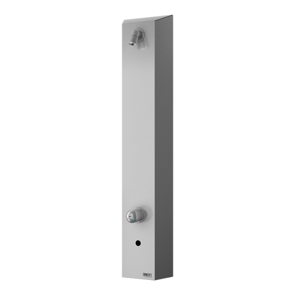 Edelstahl – Automatik-Duschpaneel für Kalt- und Warmwasser mit Mischer, 6 V