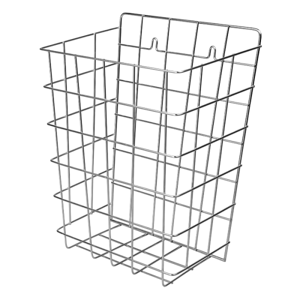 Edelstahl Draht-Abfallbehälter, wandhängend