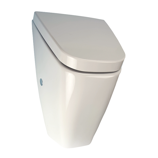 Urinal Vila, mit Deckel (Soft-Close-System), mit integrierter Radar – Spüleinheit und integriertem Trafo, 230 V AC