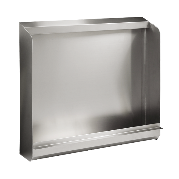 Edelstahl bodenstehende Urinalrinne mit Rückwand ohne Elektroniksteuerung, 600 mm