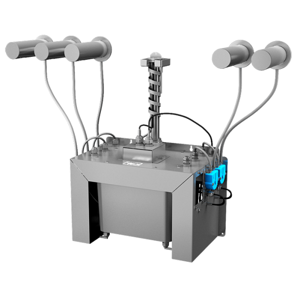 Set mit 5 Stück automatische Wandseifenspender aus Edelsltahl, 6 l Zentral Seifenbehälter, 230 V AC