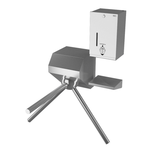 Drehkreuz mit Desinfektionsspender SLZN 59E, 230V AC