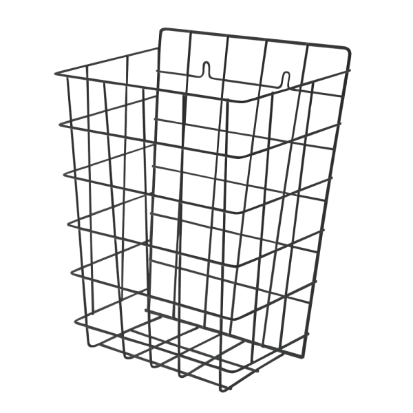 Stahl Draht-Abfallbehälter, wandhängend