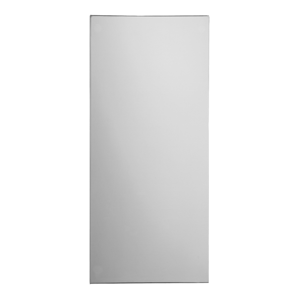 Edelstahlspiegel (900 x 400 mm) zum Kleben