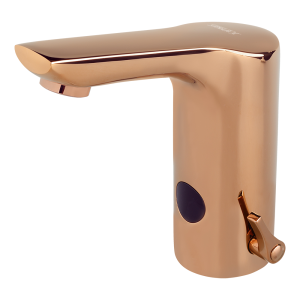 Auftischarmatur mit Kalt-/Warm-Mischer ohne Eckventil, ROSE GOLD, 6 V
