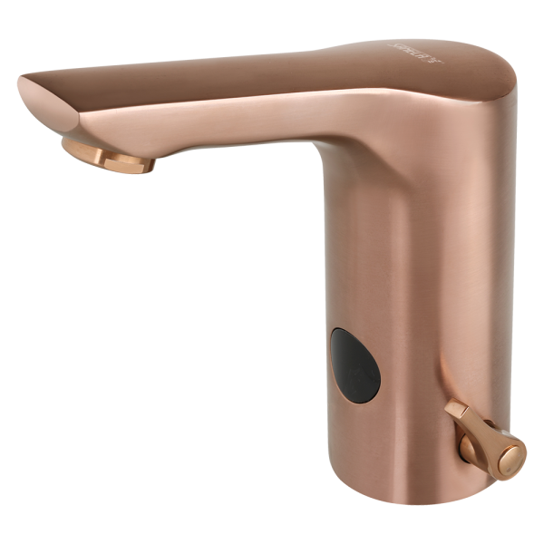 Auftischarmatur mit Kalt-/Warm-Mischer ohne Eckventil, ROSE GOLD MATT, 6 V