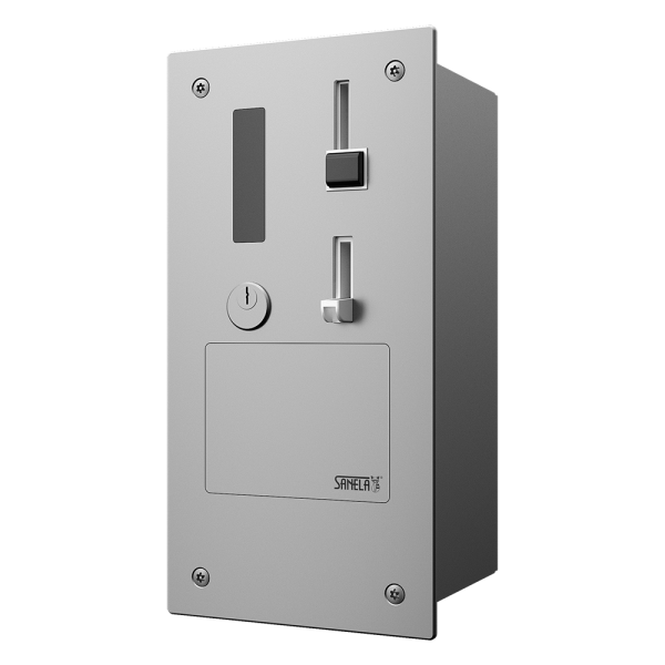 Eingebaut Münzen- und Jeton Zeitsteuereinheit für Türöffnung mit GSM-Modul, 24V DC