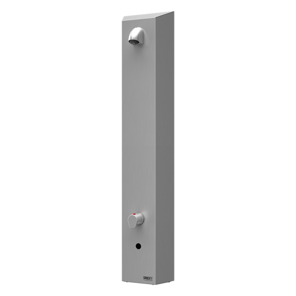 Edelstahl – Automatik-Duschpaneel für Kalt- und Warmwasser mit Thermostatmischer, 6 V