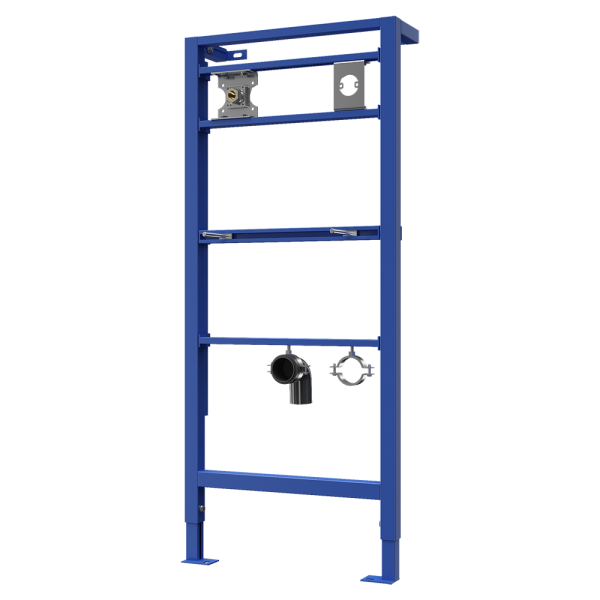 Montagerahmen für wandhängende Seifenspender und Wandarmaturen