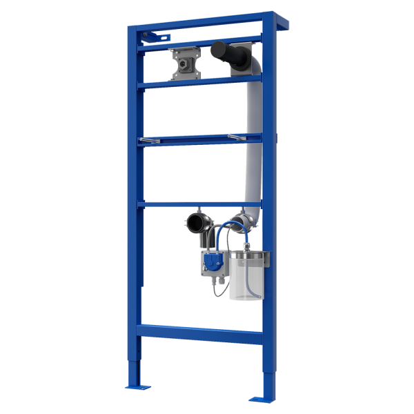 Automatischer schwarz Wandseifenspender aus Edelstahl mit 1 l Seifenbehälter, inkl. Montagerahmen SLR 24, 230 V AC