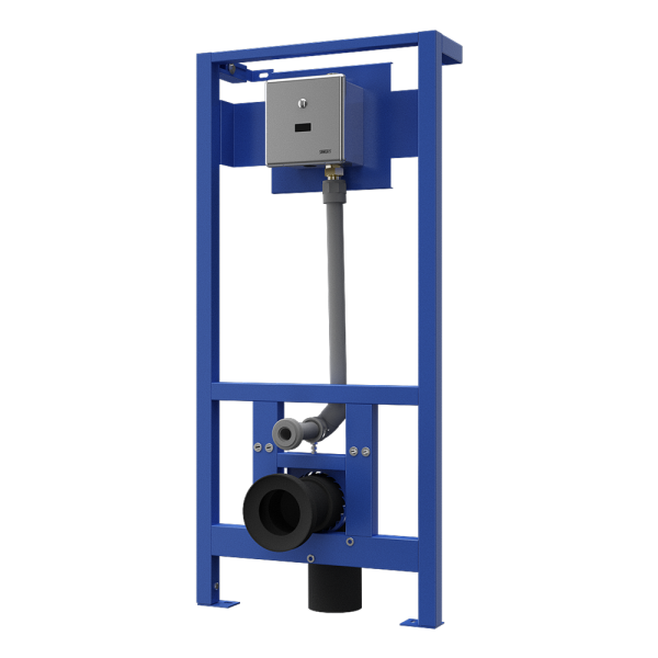 WC - Spülsteuerung für Druckwasser SLW 01NK vorinstalliert am Montagerahmen SLR 03, 24 V DC