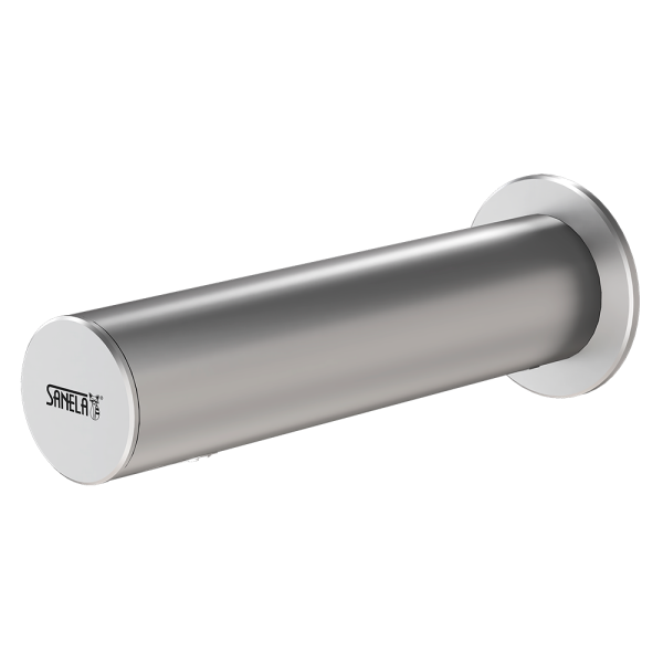 Edelstahl Wand-Armatur, Aufputz, für kaltes oder vorgemischtes Wasser, 24 V DC